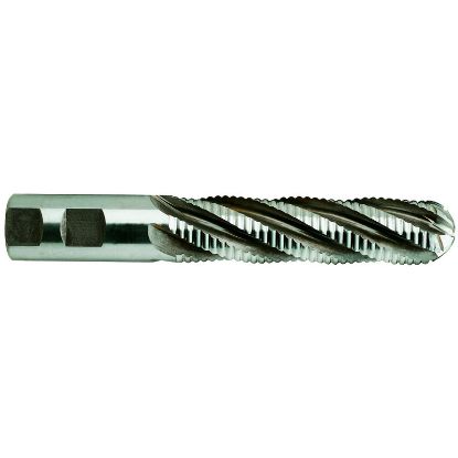 Picture of YG-1 68305CE DIA 3/8 SH 0.3750 LOC 0.7500 OAL 2.50 End Mill Roughing Flute Standard Helix Cobalt TiAlN Single End Ball Nose General Purpose