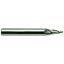 Picture of YG-1 88574TE DIA 3/16 SH 0.3750 LOC 1.7500 OAL 3.50 End Mill Standard Flute Standard Helix Carbide TiAlN Single End Ball Nose Carbide End Mill