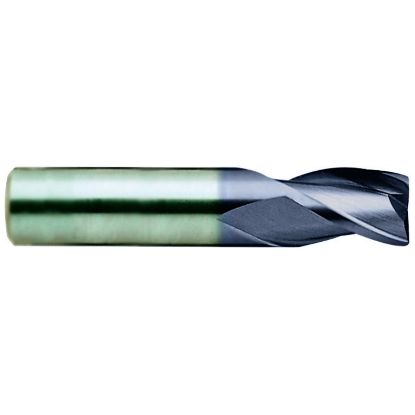 Picture of YG-1 EH882030 DIA 3MM SH 0.1181 LOC 0.1575 OAL 1.4961 End Mill Standard Flute Standard Helix Carbide TiAlN Single End Corner Radius 0.0079 0.20MM - 0.0098 0.25MM Carbide End Mill