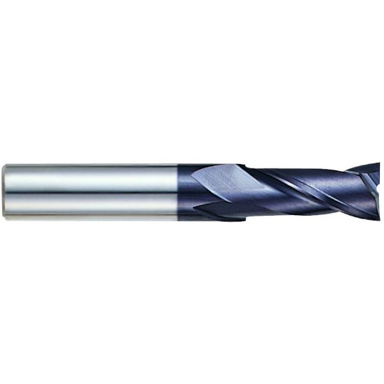 Picture of YG-1 EM810905 DIA 14MM SH 0.6299 LOC 1.0236 OAL 3.3465 End Mill Standard Flute Standard Helix Carbide TiAlN Single End Square Sharp X-Power