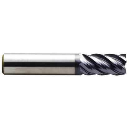 Picture of YG-1 EMB77064 DIA 1 SH 1.00 LOC 1.50 OAL 4.00 End Mill Standard Flute Variable Helix Carbide TiAlN Single End Square Sharp V7 Mill
