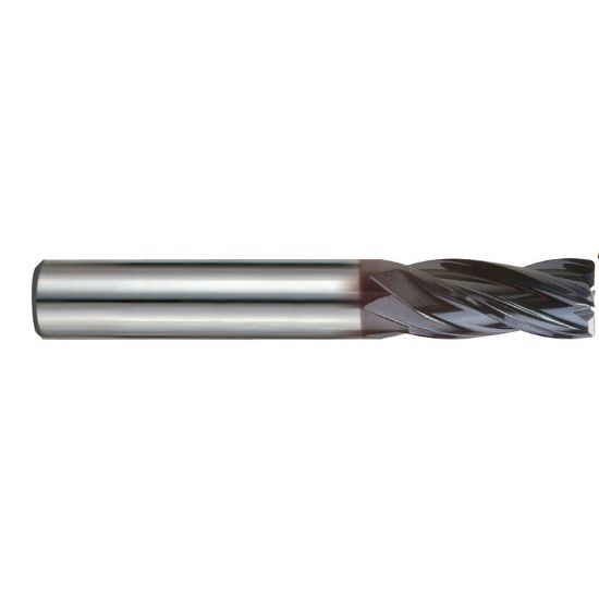 Picture of YG-1 EMD41250 DIA 25MM SH 0.9843 LOC 1.4961 OAL 4.0945 End Mill Standard Flute Variable Helix Carbide TiAlN Single End Corner Radius 0.0315 0.80MM V7 Mill