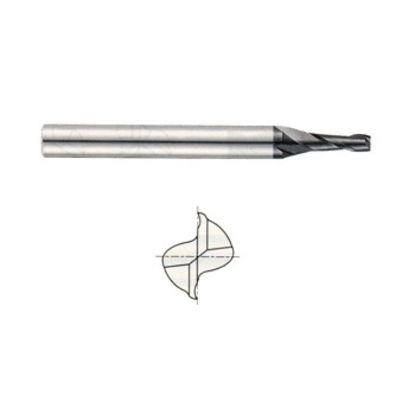 Picture of YG-1 93434 DIA 0.40MM SH 0.1181 LOC 0.0315 OAL 1.574 End Mill Standard Flute Standard Helix Carbide TiAlN Single End Square Sharp X-Power