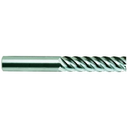 Picture of YG-1 58600TN DIA 1 SH 1.00 LOC 3.2500 OAL 6.00 End Mill Standard Flute High Helix Carbide TiN Single End Square Sharp Carbide End Mill