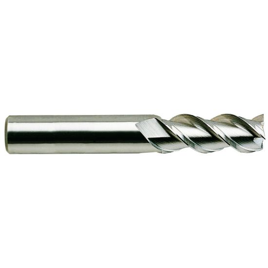 Picture of YG-1 34600TF DIA 1 SH 1.00 LOC 1.50 OAL 4.00 End Mill Standard Flute High Helix Carbide TiAlN Single End Square Sharp Carbide End Mill
