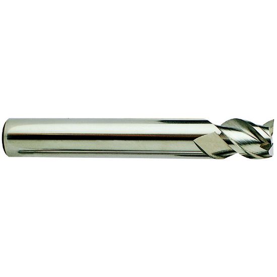 Picture of YG-1 25595-090 DIA 5/8 SH 0.6250 LOC 0.7500 OAL 3.00 End Mill Standard Flute High Helix Carbide Uncoated Single End Corner Radius 0.0900 2.29MM Alu-Power End Mill