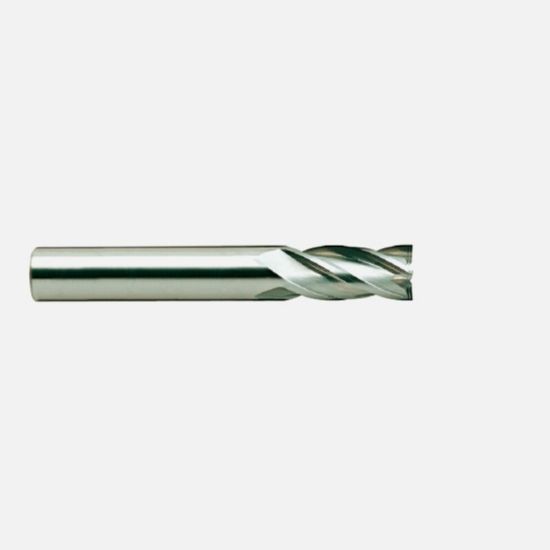 Picture of YG-1 E5021012 DIA 3/16" SH 0.1875 LOC 0.6250 OAL 2.00 End Mill Standard Flute High Helix Carbide Uncoated Single End Square Sharp Generic
