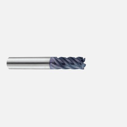 Picture of YG-1 EHE54100 DIA 10MM SH 0.3937 LOC 0.8661 OAL 2.8346 End Mill Carbide TiAlN Single End Corner Radius 0.0118 0.30MM TitaNox Power End Mill