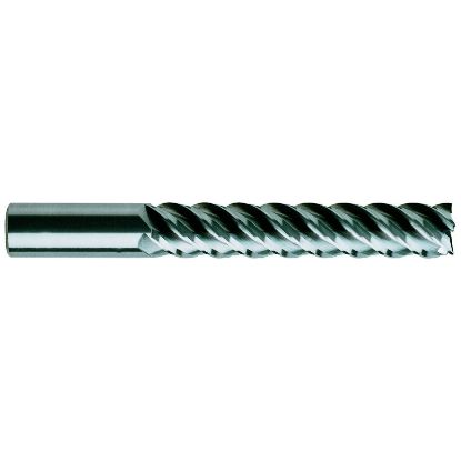 Picture of YG-1 59598TF DIA 3/4 SH 0.7500 LOC 4.00 OAL 6.00 End Mill Standard Flute High Helix Carbide TiAlN Single End Square Sharp Carbide End Mill