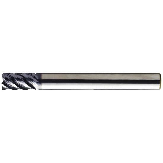 Picture of YG-1 EMB73180 DIA 18MM SH 0.7087 LOC 1.2598 OAL 3.6220 End Mill Standard Flute Variable Helix Carbide TiAlN Single End Square Sharp V7 Mill