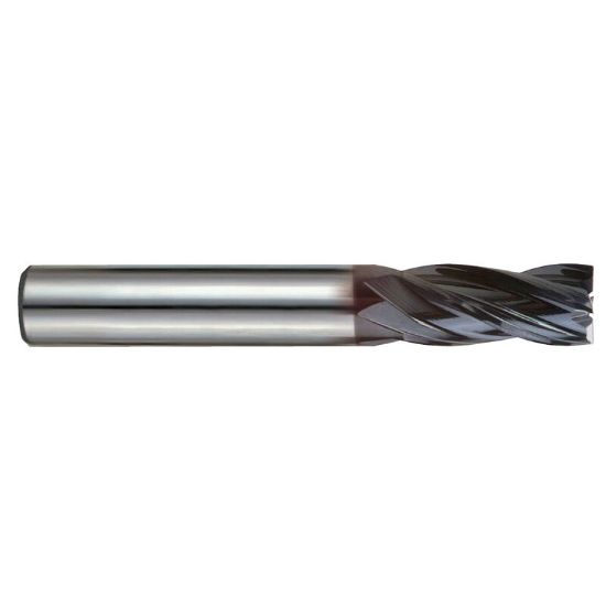 Picture of YG-1 EMD47048 DIA 3/4 SH 0.7500 LOC 1.50 OAL 4.00 End Mill Standard Flute Variable Helix Carbide TiAlN Single End Square Sharp V7 Mill