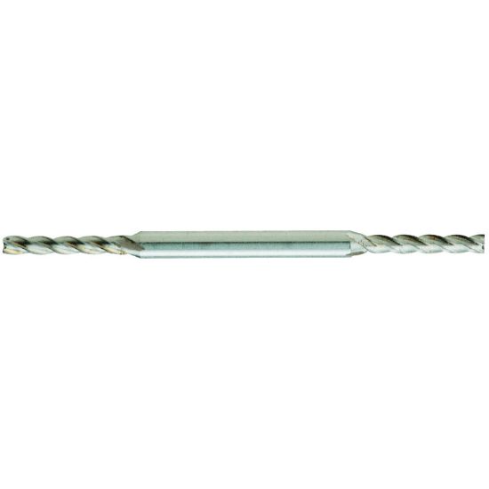 Picture of YG-1 54258 DIA 5/64 SH 0.1875 LOC 0.2500 OAL 2.50 End Mill Standard Flute Standard Helix Cobalt Uncoated Double End Square Sharp General Purpose