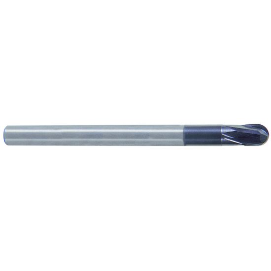 Picture of YG-1 EM868180 DIA 18MM SH 0.7087 LOC 0.7087 OAL 5.5118 End Mill Standard Flute Standard Helix Carbide TiAlN Single End Ball Nose X-Power