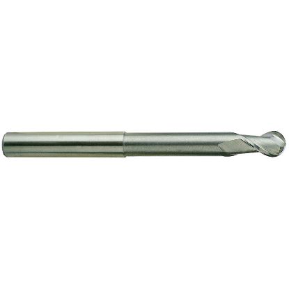 Picture of YG-1 89906TF DIA 3/4 SH 0.7500 LOC 1.00 OAL 7.00 End Mill Standard Flute Standard Helix Carbide TiAlN Single End Ball Nose Alu-Power End Mill