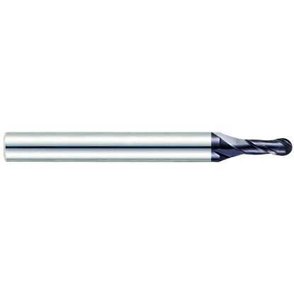 Picture of YG-1 93425 DIA 0.70MM SH 0.1181 LOC 0.0591 OAL 1.574 End Mill Standard Flute Standard Helix Carbide TiAlN Single End Ball Nose X-Power