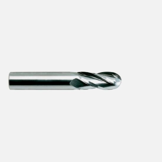 Picture of YG-1 E5250064 DIA 1" SH 1.00 LOC 1.50 OAL 4.00 End Mill Standard Flute High Helix Carbide Uncoated Single End Ball Nose Generic