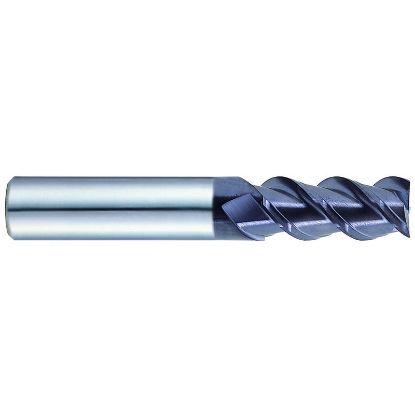 Picture of YG-1 95071 DIA 1 SH 1.00 LOC 1.50 OAL 4.00 End Mill Standard Flute High Helix Carbide TiAlN Single End Square Sharp J-Power