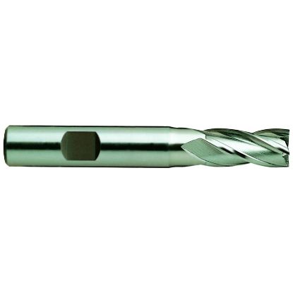Picture of YG-1 E9985064TF DIA 1 SH 1.00 LOC 2.00 OAL 4.50 End Mill Standard Flute Standard Helix Powder Metal TiAlN Single End Square Sharp Tank-Power End Mill