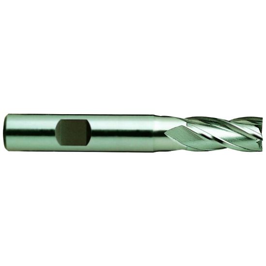 Picture of YG-1 E9985064TF DIA 1 SH 1.00 LOC 2.00 OAL 4.50 End Mill Standard Flute Standard Helix Powder Metal TiAlN Single End Square Sharp Tank-Power End Mill