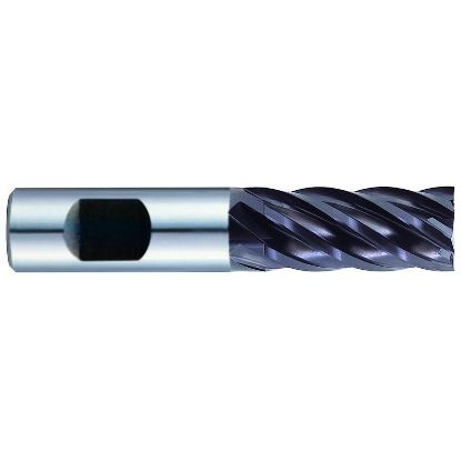 Picture of YG-1 EE515030 DIA 3MM SH 0.2362 LOC 0.3150 OAL 2.0472 End Mill Standard Flute High Helix Carbide TiAlN Single End Square Sharp J-Power