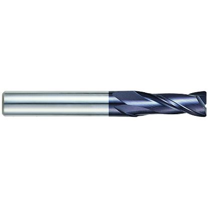 Picture of YG-1 93200 DIA 3/16 SH 0.2500 LOC 0.6250 OAL 2.50 End Mill Standard Flute Standard Helix Carbide TiAlN Single End Corner Radius 0.0300 0.76MM X-Power