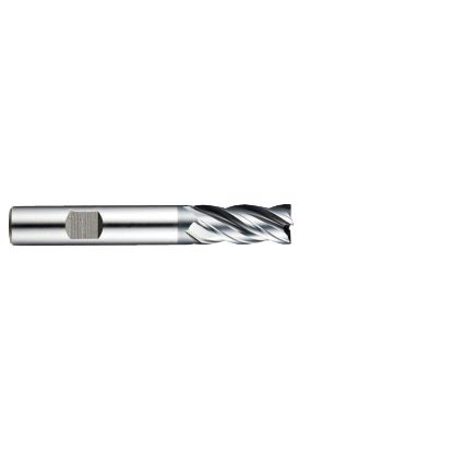 Picture of YG-1 GYG65012 DIA 3/16 SH 0.3750 LOC 0.50 OAL 2.3750 End Mill Standard Flute Variable Helix Powder Metal TiAlN Single End Square Sharp Only One