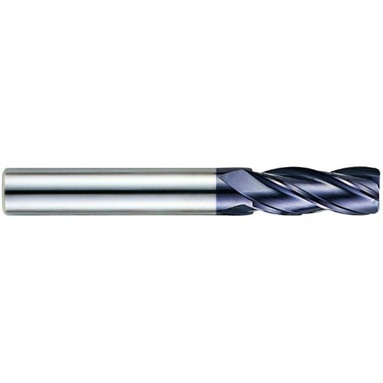Picture of YG-1 EM819200 DIA 20MM SH 0.7874 LOC 2.1654 OAL 4.3307 End Mill Standard Flute Standard Helix Carbide TiAlN Single End Corner Radius 0.0197 0.50MM X-Power