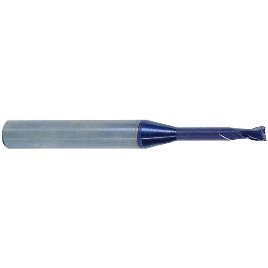 Picture of YG-1 93553 DIA 1/16 SH 0.1250 LOC 0.0937 OAL 2.00 End Mill Standard Flute Standard Helix Carbide TiAlN Single End Square Sharp X-Power