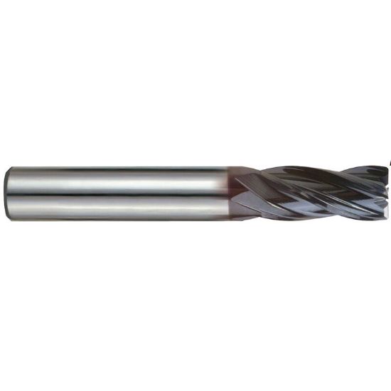 Picture of YG-1 EMD45030 DIA 3MM SH 0.2362 LOC 0.1969 OAL 1.9685 End Mill Standard Flute Variable Helix Carbide TiAlN Single End Corner Radius 0.0118 0.30MM V7 Mill