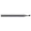 Picture of YG-1 ESB94006015 DIA 0.60MM SH 0.1575 LOC 0.0197 OAL 1.968 End Mill Standard Flute Standard Helix CBN Uncoated Single End Ball Nose CBN