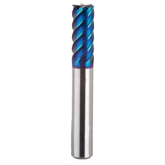 Picture of YG-1 G85148 DIA 3/4 SH 0.7500 LOC 1.50 OAL 4.1250 End Mill Standard Flute High Helix Carbide TiAlN Single End Corner Radius 0.0300 0.76MM X-5070 End Mill