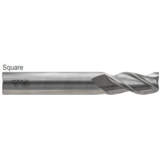 Picture of YG-1 E5G95040 DIA 5/8 SH 0.6250 LOC 0.7500 OAL 3.00 End Mill Standard Flute Standard Helix Carbide Uncoated Single End Square Sharp Alu-Power HPC