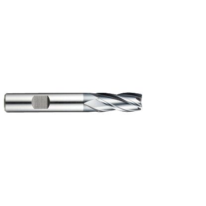Picture of YG-1 GYG65064 DIA 1 SH 1.00 LOC 2.00 OAL 4.50 End Mill Standard Flute Variable Helix Powder Metal TiAlN Single End Square Sharp Only One