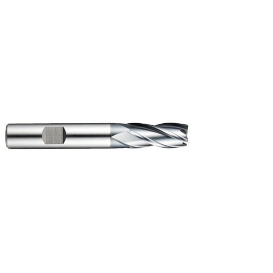 Picture of YG-1 GYG65064 DIA 1 SH 1.00 LOC 2.00 OAL 4.50 End Mill Standard Flute Variable Helix Powder Metal TiAlN Single End Square Sharp Only One