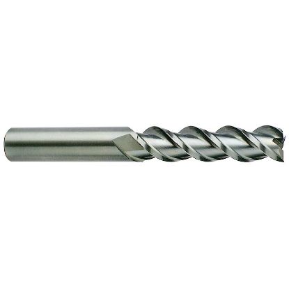 Picture of YG-1 EA60401C DIA 5/8 SH 0.6250 LOC 2.50 OAL 5.00 End Mill Standard Flute High Helix Carbide TiCN Single End Corner Radius 0.0600 1.52MM Alu-Power End Mill