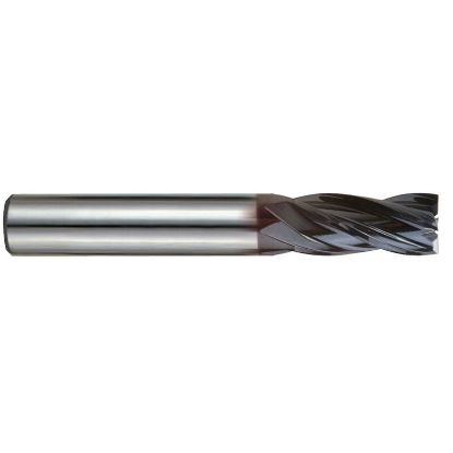 Picture of YG-1 EMD46048 DIA 3/4 SH 0.7500 LOC 1.50 OAL 4.00 End Mill Standard Flute Variable Helix Carbide TiAlN Single End Square Sharp V7 Mill