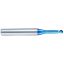 Picture of YG-1 G8A46972 DIA 4MM SH 0.2362 LOC 0.1260 OAL 3.1496 End Mill Standard Helix Standard Helix Carbide TiAlN Single End Ball Nose X-5070 End Mill