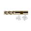 Picture of YG-1 34507PF DIA 1/4 SH 0.3750 LOC 0.6250 OAL 2.4375 End Mill Standard Flute High Helix Powder Metal TiAlN Single End Square Sharp ASP