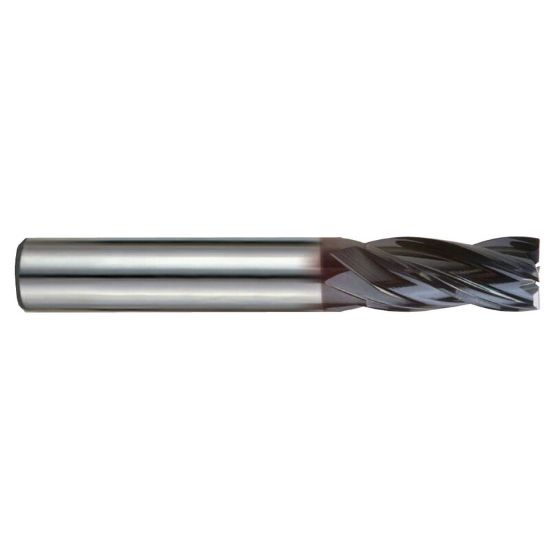 Picture of YG-1 EMD38200 DIA 20MM SH 0.7874 LOC 1.4961 OAL 4.0945 End Mill Standard Flute Variable Helix Carbide TiAlN Single End Square Sharp V7 Mill