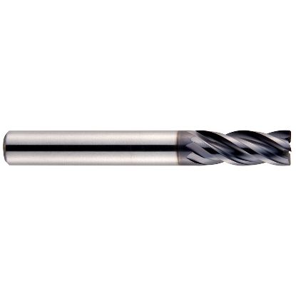 Picture of YG-1 EMD61064 DIA 1 SH 1.00 LOC 1.00 OAL 4.00 End Mill Standard Flute Variable Helix Carbide TiAlN Single End Corner Radius 0.0350 0.89MM - 0.0400 1.02MM V7 Mill