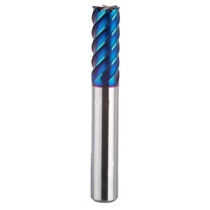 Picture of YG-1 G85133 DIA 1/2 SH 0.50 LOC 1.00 OAL 3.2500 End Mill Standard Flute High Helix Carbide TiAlN Single End Corner Radius 0.0300 0.76MM X-5070 End Mill