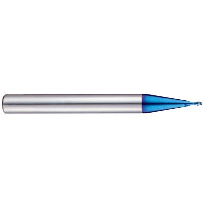 Picture of YG-1 G8A50004 DIA 0.40MM SH 0.2362 LOC 0.0236 OAL 1.968 End Mill Standard Flute Standard Helix Carbide TiAlN Single End Square Sharp X-5070 End Mill