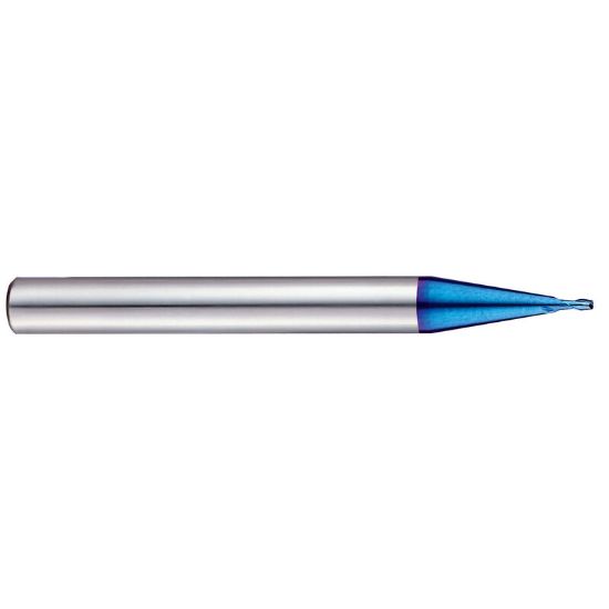 Picture of YG-1 G8A50004 DIA 0.40MM SH 0.2362 LOC 0.0236 OAL 1.968 End Mill Standard Flute Standard Helix Carbide TiAlN Single End Square Sharp X-5070 End Mill