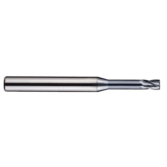 Picture of YG-1 SEME640200108 DIA 2MM SH 0.1575 LOC 0.1181 OAL 1.9685 End Mill Standard Flute Variable Helix Carbide TiAlN Single End Corner Radius 0.0039 0.10MM 4G Mill
