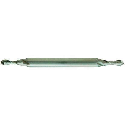 Picture of YG-1 56264 DIA 1/8 SH 0.1875 LOC 0.3750 OAL 2.2500 End Mill Standard Flute Standard Helix Cobalt Uncoated Double End Ball Nose General Purpose
