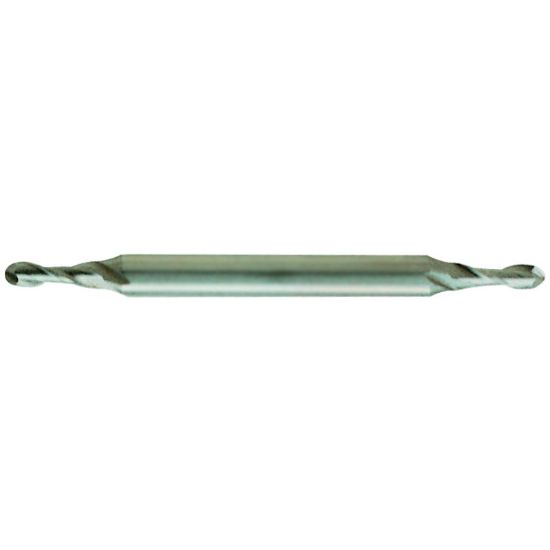 Picture of YG-1 56264 DIA 1/8 SH 0.1875 LOC 0.3750 OAL 2.2500 End Mill Standard Flute Standard Helix Cobalt Uncoated Double End Ball Nose General Purpose