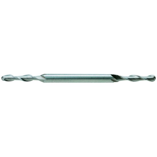 Picture of YG-1 57268 DIA 5/32 SH 0.1875 LOC 0.8750 OAL 3.2500 End Mill Standard Flute Standard Helix Cobalt Uncoated Double End Ball Nose General Purpose