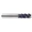 Picture of YG-1 UGMG42971 DIA 3/4 SH 0.7500 LOC 2.2500 OAL 5.00 End Mill Standard Flute Variable Helix Carbide TiAlN Single End Corner Radius 0.1900 4.83MM TitaNox Power End Mill