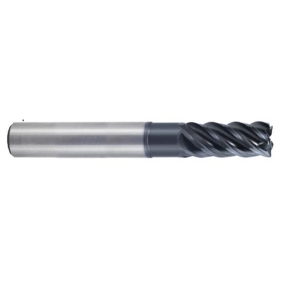 Picture of YG-1 UGMH06916 DIA 3/4 SH 0.7500 LOC 1.1250 OAL 5.00 End Mill Standard Flute Variable Helix Carbide TiAlN Single End Square Sharp TitaNox Power End Mill