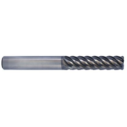 Picture of YG-1 GMF58250 DIA 25MM SH 0.9843 LOC 1.4961 OAL 4.0945 End Mill Standard Flute Variable Helix Carbide TiAlN Single End Corner Radius 0.0394 1.00MM V7 Plus